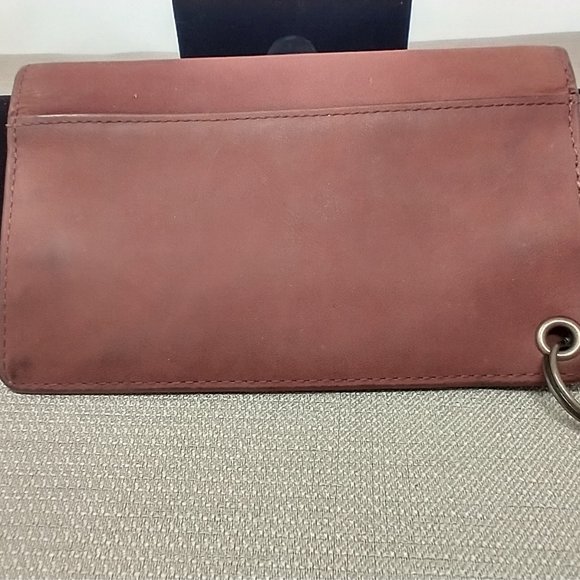 GUANG TONG BROWN LEATHER FOLD-OVER WALLET - Picture 2 of 6